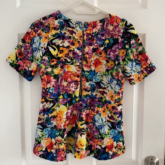 Floral peplum blouse - Picture 3 of 3